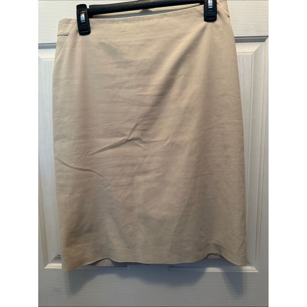 Ann Taylor Neutral Beige Pencil Skirt